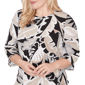 Womens Alfred Dunner Detail Driven 3/4 Sleeve Palm Leaf Blouse - image 5