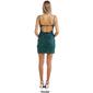 Juniors Crystal Doll Pattern Sequin Slip Sheath Dress - image 2