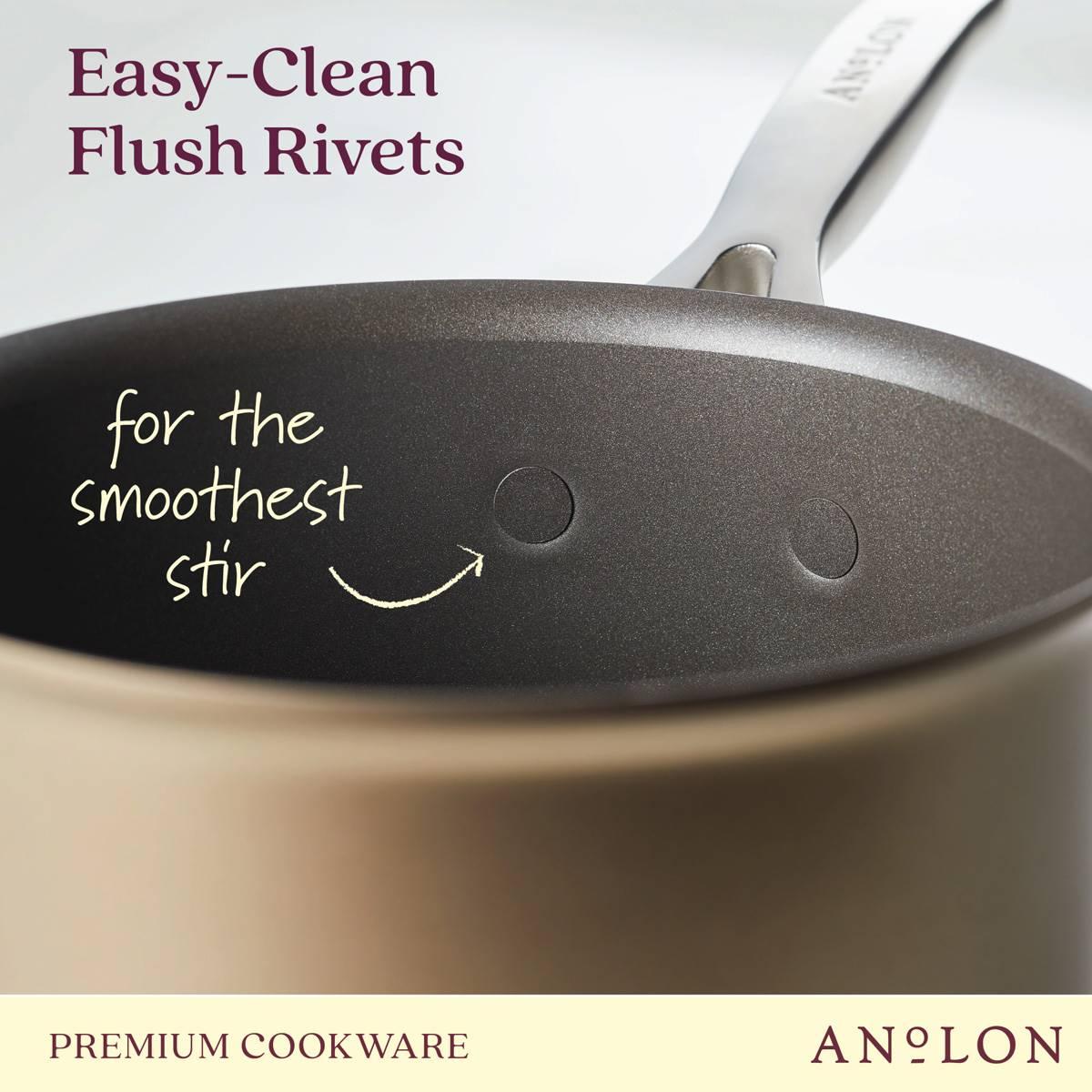 Anolon® Ascend Hard Anodized Nonstick Saucepan with Lid - 3-Quart