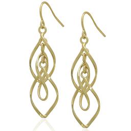 Gianni Argento 14kt. Gold Plated Multi-Drop Spiral Earrings