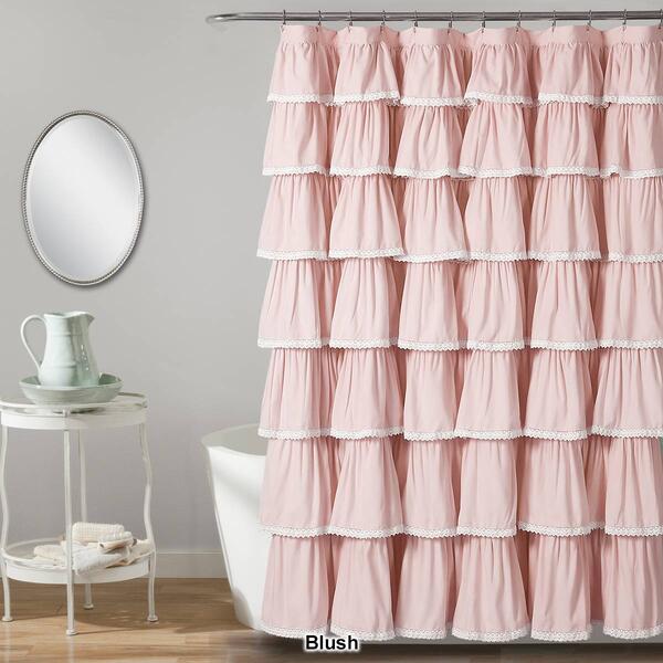 Lush Décor® Lace Ruffle Shower Curtain