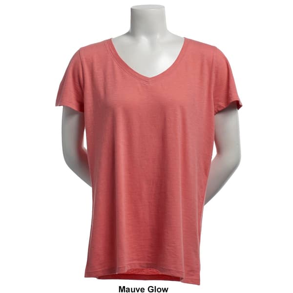 Plus Size Architect&#174; Short Sleeve Slub V-Neck Tee