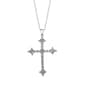 Gianna Argento Silver Plated 1/4ctw. Diamond Cross Pendant - image 1