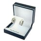 Fine Silver Plated Channel Edge Inside Out Hoop Earrings - image 2