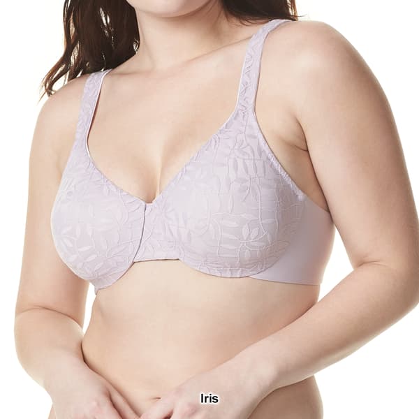 Womens Olga Sheer Leaves Minimizer Bra 35519