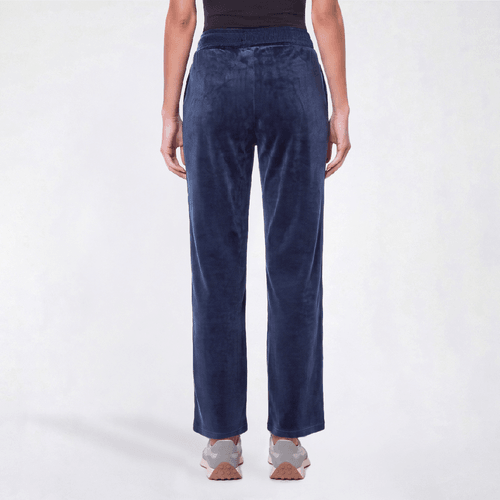 Womens Hasting & Smith Solid Straight Leg Velvet Sweatpants