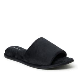 Womens Dearfoams&#40;R&#41; Microfiber Velour Slide Slippers