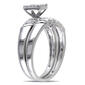 Loveblooms&#8482; 1/10ctw. Round Diamond Bridal Ring Set - image 2