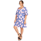 Plus Size Larky Lark 3/4 Ruffle Sleeve Daisy Daze Shift Dress - image 3