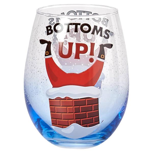 Home Essentials 18oz. Bottoms Up Stemless Wine Glass - image 