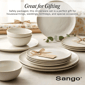 Sango Gansevoort 12pc. White Porcelain Dinnerware Set - image 5