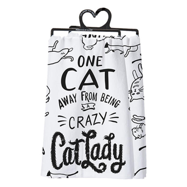 Crazy Cat Lady Dish Towel - image 