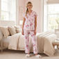Womens Laura Ashley(R) Short Sleeve Stripe & Floral Pajama Set - image 1