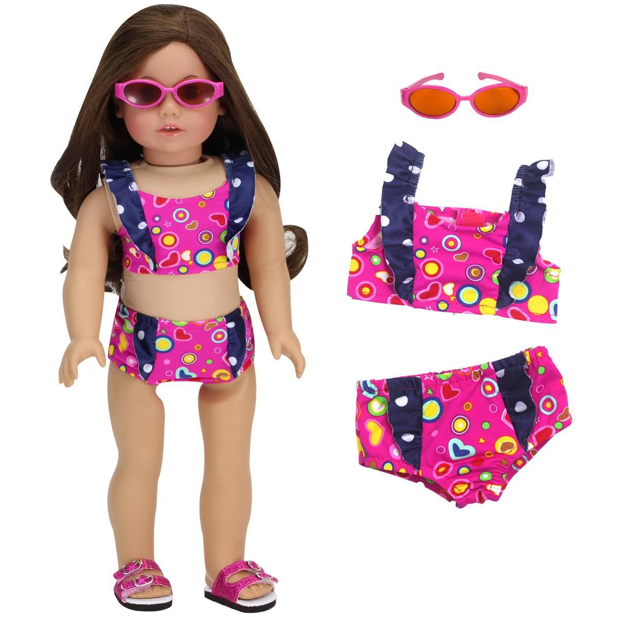 Sophia's® Swimsuit and Sunglasses Set