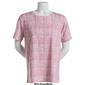 Womens Hasting & Smith Short Sleeve Blurred Square Crew Neck Top - image 4