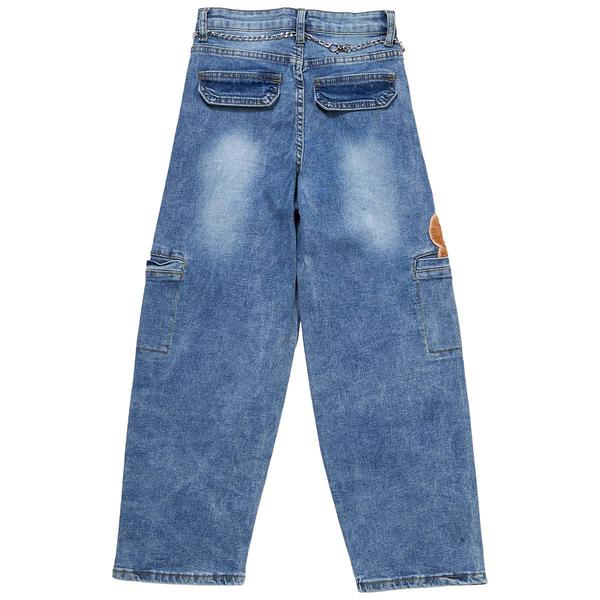 Girls (7-16) Celebrity Ace Teddy Bear Chain Barrel Jeans