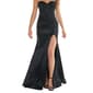 Juniors Emerald Sundae Satin Twist Front Hem Empire Waist Dress - image 4