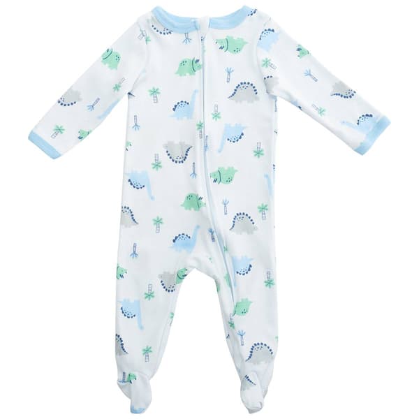 Baby Boy &#40;NB-9M&#41; baby views&#40;R&#41; Dino Palm Tree Zip Sleep & Play - image 