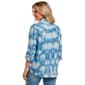 Petite NY Collection 3/4 Roll Tab Sleeve Chest Pocket Button Down - image 2