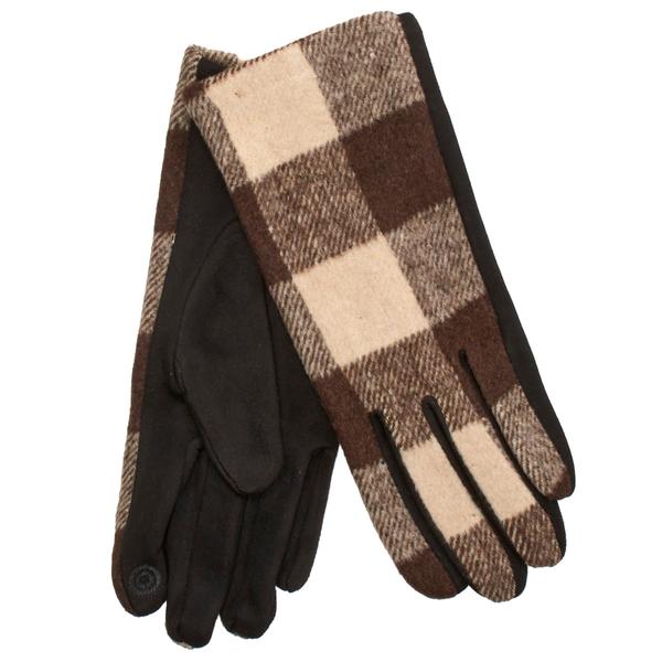Womens Nanette Lepore Buffalo Check Gloves - image 