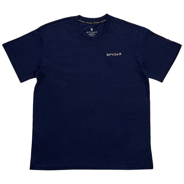 Mens Spyder Left Sleeve Logo Short Sleeve Tee - Navy - image 