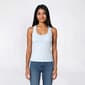 Juniors No Comment Racerback Jersey Tank w/ Molded Cup Bralette - image 1
