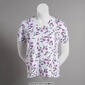 Womens Hasting & Smith Short Sleeve Viney Floral V-Neck Top - image 3
