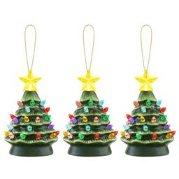 Mr. Christmas 3pc. Nostalgic Ceramic Tree Ornaments