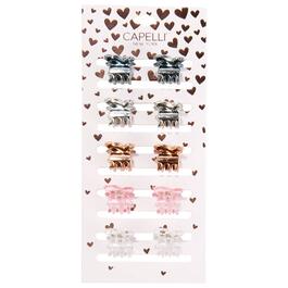 Womens Capelli New York 10pc. Metallic Butterfly Claw Hair Clips