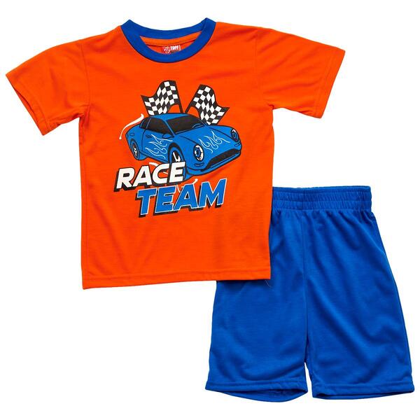 Boys &#40;4-7&#41; Tuff Guys 2pc. Race Team Shorts Pajama Set - image 