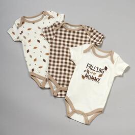 Baby Unisex &#40;NB-9M&#41; Baby Gear&#40;R&#41; 3pk. Fall for Mom Leaves Bodysuits