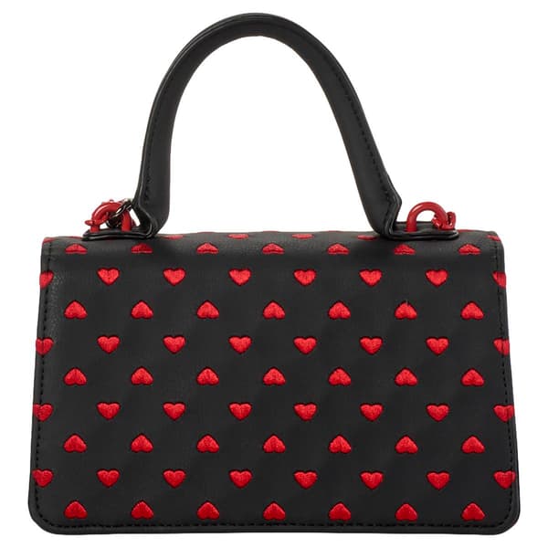 Luv Betsey by Betsey Johnson Evie Heart Satchel w/Puffy Hangoff