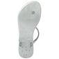 Womens Ashley Blue T-Strap w/Rhinestones Thong Sandals - image 6