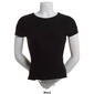 Juniors Derek Heart Double Layer Crew Neck Hourglass Fitted Tee - image 3
