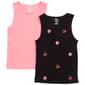 Girls (7-16) Jolie & Joy 2pk. Fruit/Solid Seamless Tank Tops - image 2