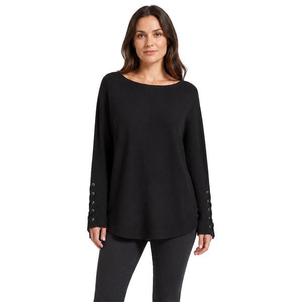 Womens Zac & Rachel Long Sleeve Ext Sleeve Solid With X Wrist De