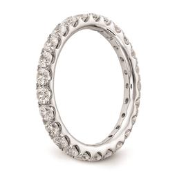 Pure Fire 14kt. White Gold Lab Grown Diamond Eternity Band