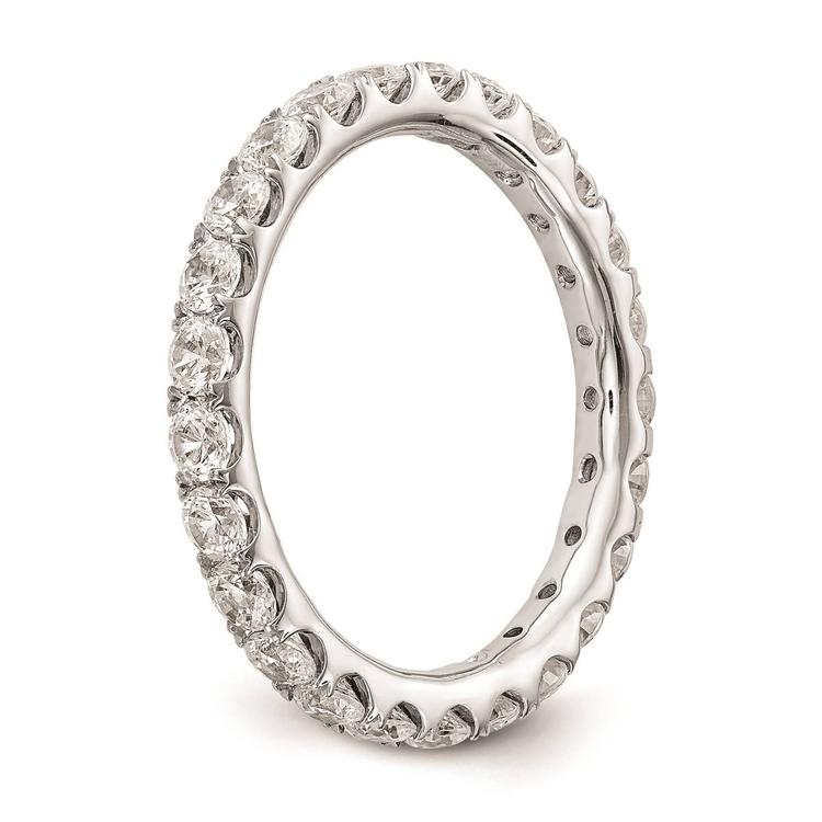 Pure Fire 14kt. White Gold Lab Grown Diamond Eternity Band