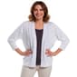 Womens 89th & Madison 3/4 Sleeve Solid Shrug - image 2