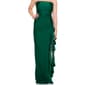 Juniors Emerald Sundae Sateen Sheath Dress with Side Ruffle - image 3
