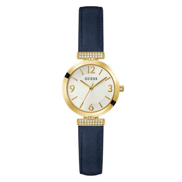Womens Guess Gold-Tone Crystal Watch - GW0614L5