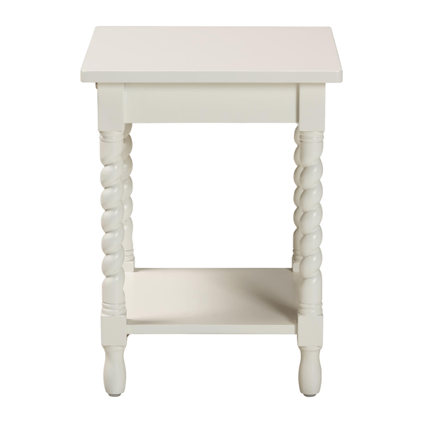 Baxton Studio Niklas Nightstand with Twisted Legs