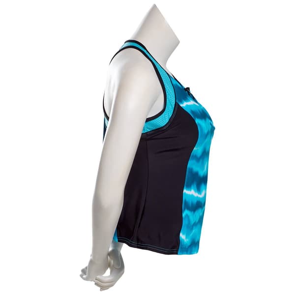 Plus Size ZeroXposur Wavelength Tankini Swim Top