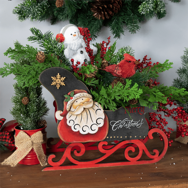 Northlight Santa Claus "Merry Christmas" Sleigh Décor