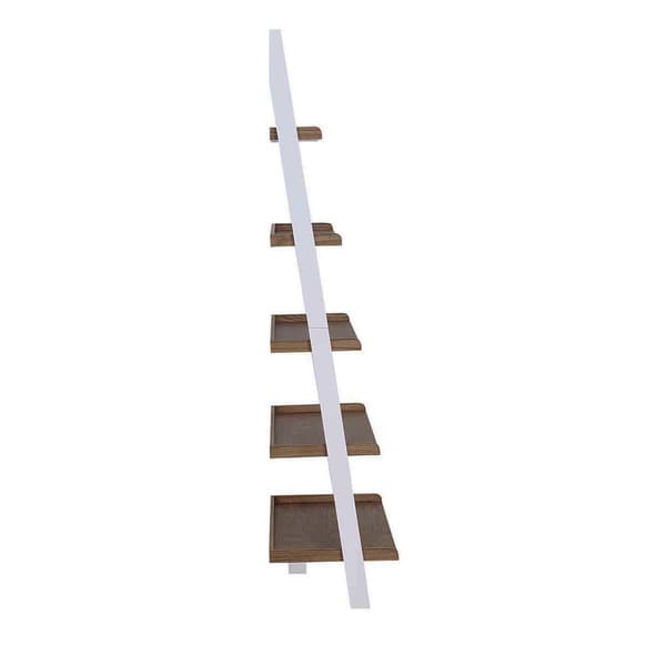 Convenience Concepts American Heritage Two-Tone Bookshelf Ladder