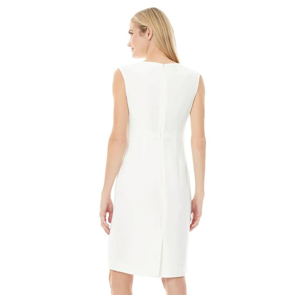 Womens Kasper Sleeveless Solid Sheath Dress