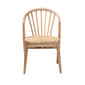 Baxton Studio Kobe Natural Brown Wood & Rattan Dining Chair - image 3