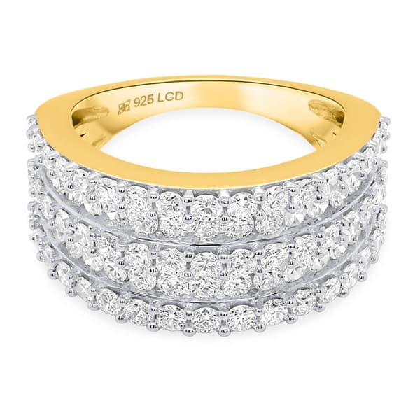 Nova Star® Gold-Plated 2ctw. Lab-Grown Diamond Statement Ring