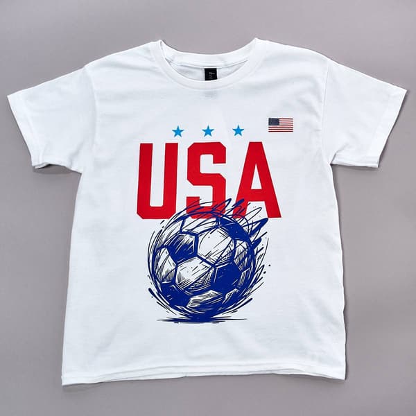 Boys (8-20) Tailgate USA Scribble Soccer Tee - image 