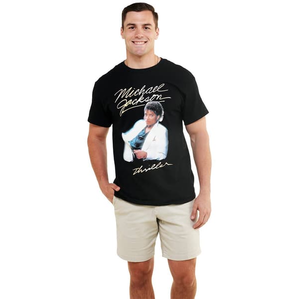 Young Mens Michael Jackson Thriller Short Sleeve Tee